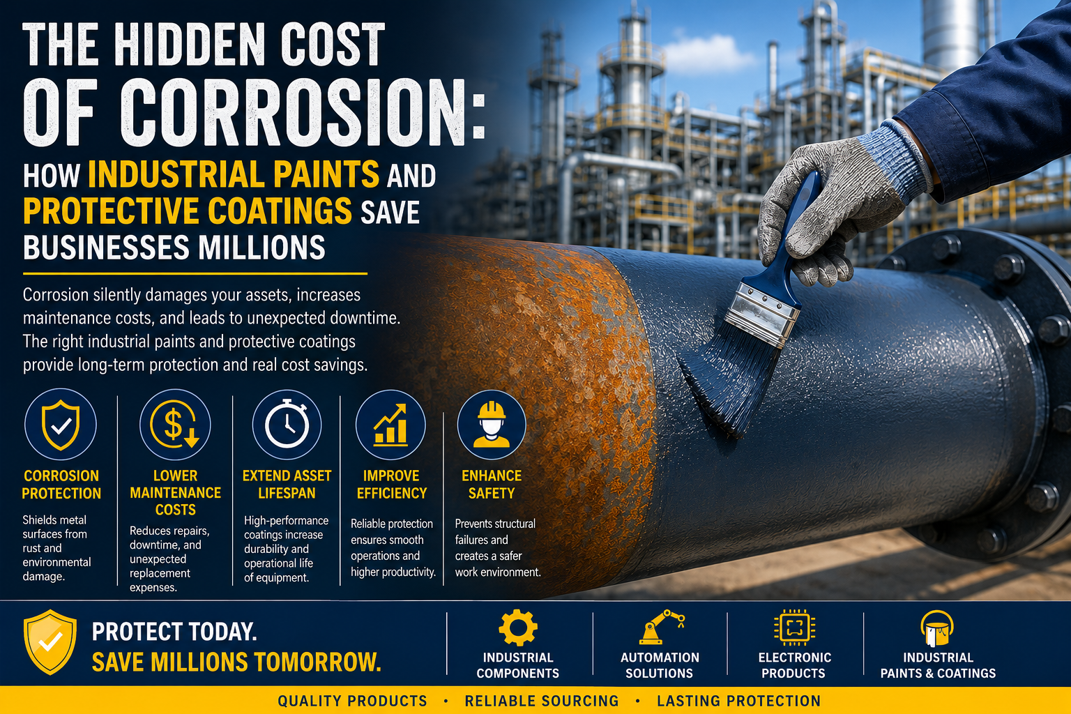 The Hidden Cost of Corrosion: How Industrial Paints and Protective Coatings Save Businesses Millions